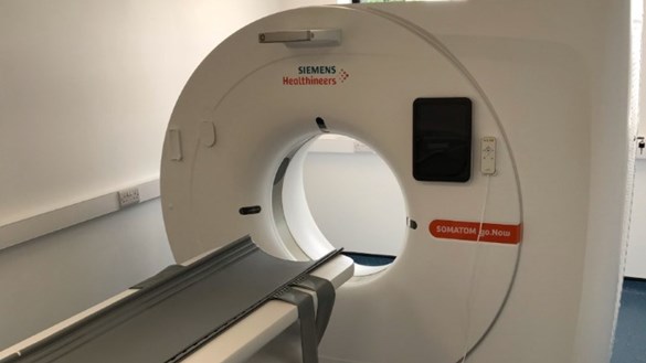 CT scanner in theatre
