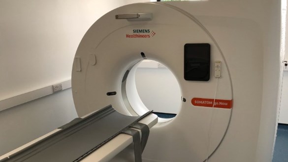 CT scanner in theatre